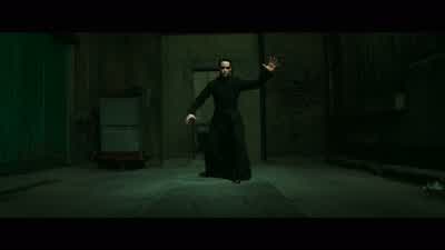 Is Neo okay Okay Shit you should've seen himWhere is he nowHe's doing his Superman thing - The Matrix Reloaded