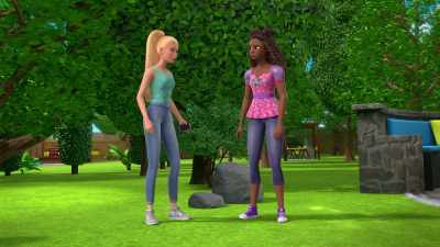 Is it odd to you that Rocki
always seems to be around - Barbie: A Touch of Magic