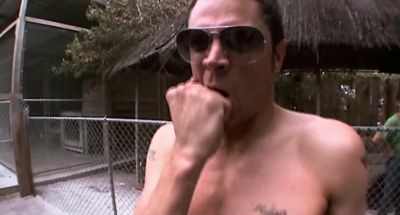 Is he opening it - Jackass: The Movie