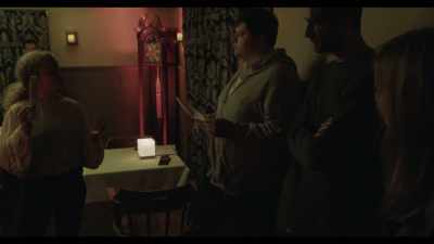 Is he questioning the
existence of Heaven? - Hell House LLC III: Lake of Fire