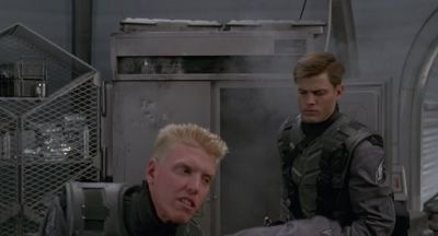 Is it safe We've got to get out of here - Starship Troopers