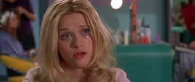 Is she as pretty as youShe could use some mascara and some serious highlights butshe's not completely unfortunate looking - Legally Blonde