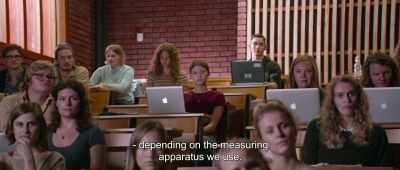 - Is something wrong?
- No, I'm home studying. Why? - Thelma