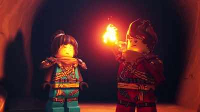 Is it still getting darker?
[echoing] - LEGO Ninjago: Dragons Rising
