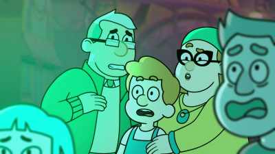 Is that… Barney? Why is he in the show? - Dead End: Paranormal Park