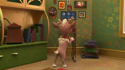 Is that the original sketch
for your most famous creation, - Reindeer in Here