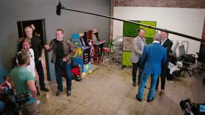 Is this the other jacket
he wanted to put on, Jennifer? - Arnold & Sly: Rivals, Friends, Icons