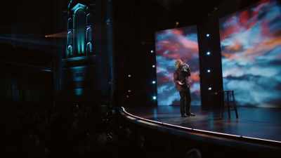 - Is there a different way..."
- (AUDIENCE LAUGHING) - Marc Maron: From Bleak to Dark