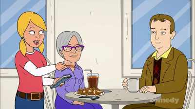 - Is there a problem?
- No, no. I just happened to notice - Corner Gas Animated