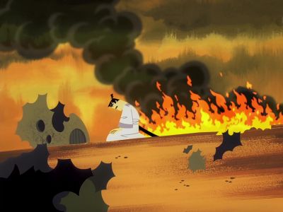 Is there no end to
this senseless destruction? - Samurai Jack