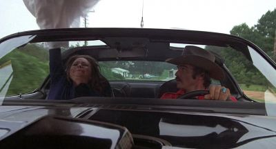 Is she wearing a wedding dress - Smokey and the Bandit