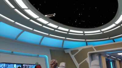 ISAAC: Sir, the fleets
have opened fire on each other. - The Orville