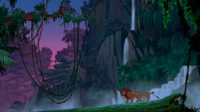 Isn't this a great placeIt is beautifulBut I don't understand somethingYou've been alive all this timeWhy didn't you come back to Pride RockWell I just needed to get out on my own live my own lifeAnd I did and it's great - The Lion King