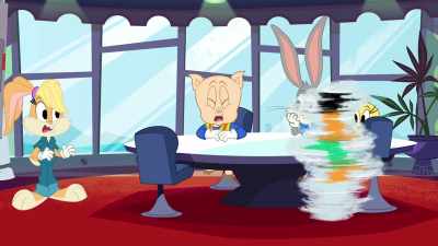 Isn't that the tenth house
you've smashed this month? - Bugs Bunny Builders