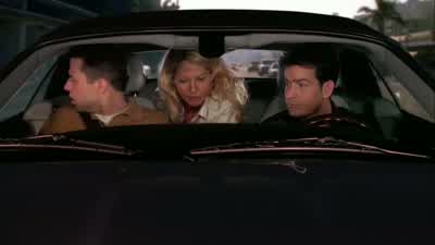 Isn't throwing that stuff on the road a little dangerous? - Two and a Half Men