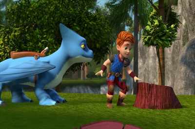 Isn't this where
Magnus' log-cutting machine went wild? - Dragons: Rescue Riders