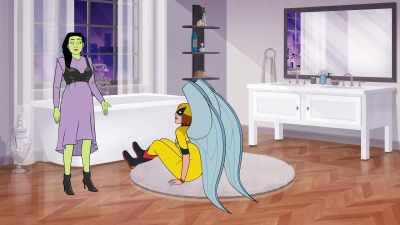It has 36 rooms
and a laundry in the basement, - Birdgirl