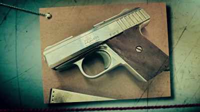 It was a 25 caliber
Raven, semiautomatic. - World's Most Evil Killers