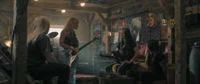 It has a bit of Forced Vomit's
"Vominatorium Excalibur,"  - Heavy Trip