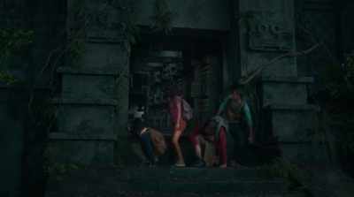 It was a forced perspective.
A trick to fool thieves and trespassers! - Dora and the Lost City of Gold