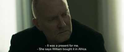 - It was a present for me.
- She says William bought it in Africa. - The Marco Effect