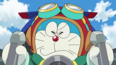 It has a safety mechanism so he won't crash... - Doraemon the Movie: Nobita's Sky Utopia