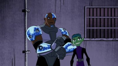 It had a tailpipe this big! - Teen Titans