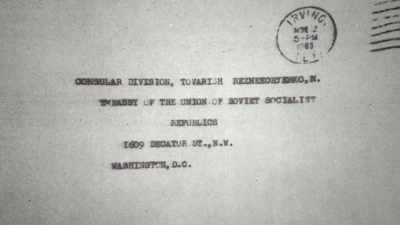It was addressed to the
Soviet embassy in Washington. - The Assassination & Mrs. Paine