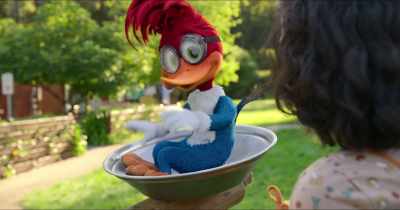 It was all lumpy
and looked like a deformed-- - Woody Woodpecker Goes to Camp