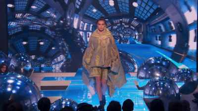 It was an interesting fabric,
a really great take on military. - Next in Fashion