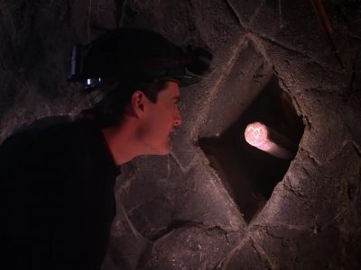 It appears to be a petroglyph. - Twin Peaks