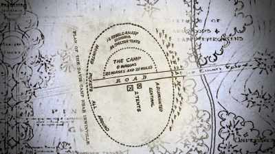 It basically confirms that
the drawn map shows it straight. - The Curse of Civil War Gold