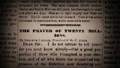It basically says,
why, Mr. Lincoln, - Abraham Lincoln