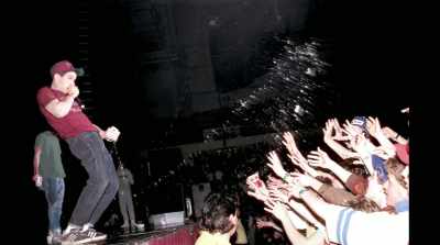 It became, "How can we
get through the show fast enough - Beastie Boys Story