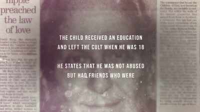 It was because of Lord Justice Ward - Children of the Cult