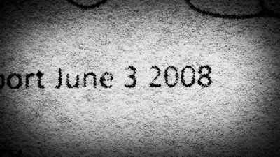 It had been dated 2008. - No Stone Unturned