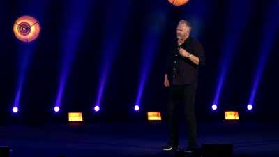 It was bouncing off them,
and they were going, "Get off, get off!" - Greg Davies: You Magnificent Beast