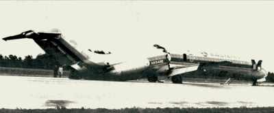 It broke in half
when it landed in Pensacola. - Flight/Risk