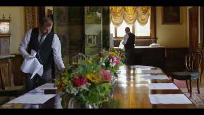 It can, the table can extend to seat 30 people - The History of Home Narrated by Nick Offerman