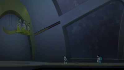 It can travel to any place in any era. - Doraemon the Movie: Nobita's Sky Utopia