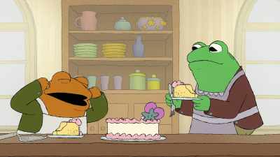 It cannot be Frog Bakes a Cakefor Toad Day when Toad bakes the cake. - Frog and Toad