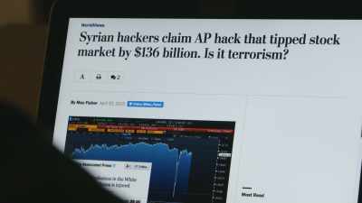 It caused the US
Stock Market to dive - Cyberwar