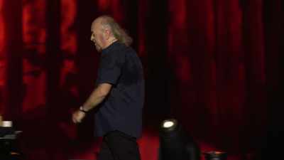 It comes out like this, "Whose
idea was this. How much
further?" - Bill Bailey: Limboland