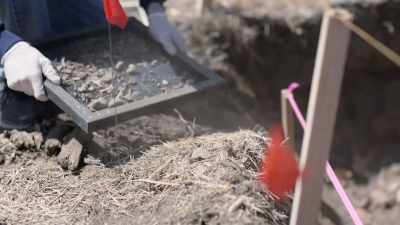 It was comparable
to an archeological dig. - Buried In The Backyard