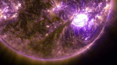 It consists of colossal ejections,
loops and flares - Secrets of Size: Atoms to Supergalaxies