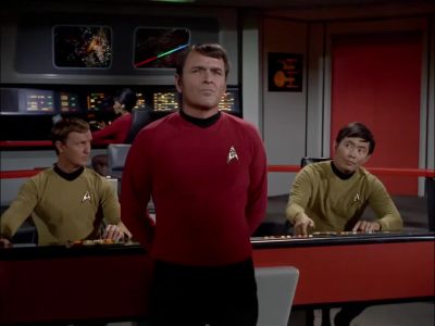 It couldn't have run away from us, sir.
Not a freighter. - Star Trek