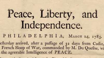 It did not require reparations
to Americans who had remained - Benjamin Franklin