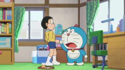 It disappeared right away but I saw it.
Let's go look for it! - Doraemon the Movie: Nobita's Sky Utopia