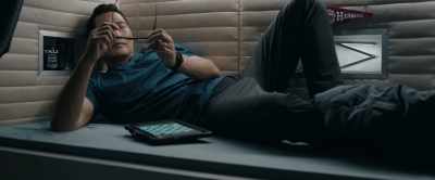 It does take a little while
to get adjusted to the artificial gravity. - Stowaway