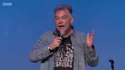 It ends on, or near, a hard
consonant, - Stewart Lee: Content Provider